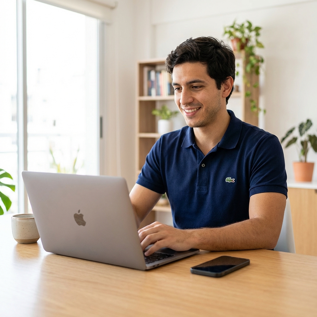 Emprendedor trabajando en cumplimiento empresarial